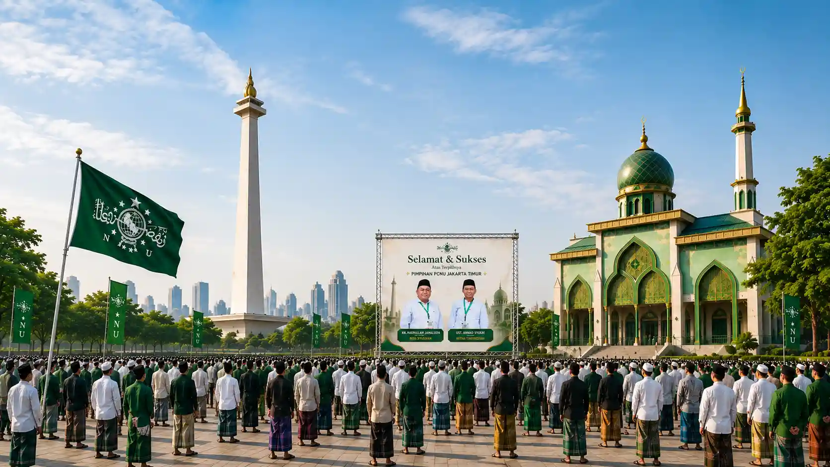 Kebersamaan pengurus dan warga PCNU Pengurus Cabang Kabupaten Sumbawa Barat